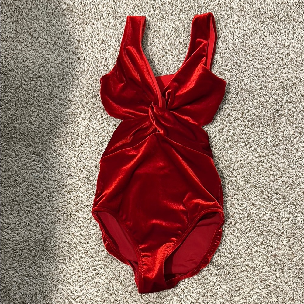 Red Velvet leotard